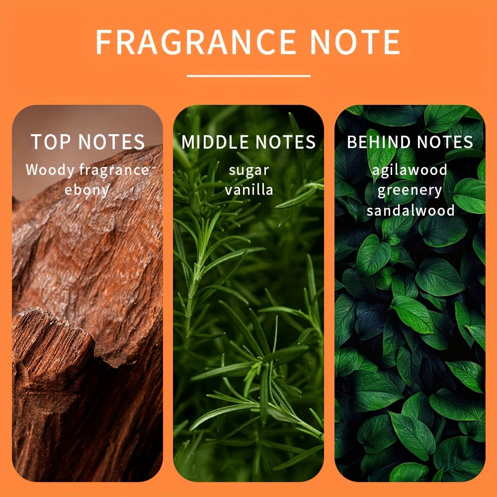 Men's Eau de Toilette - Oriental Amber & Olive Wood Fragrance,